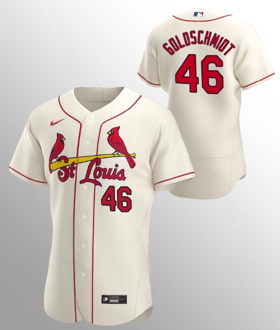 Men's St. Louis Cardinals #46 Paul Goldschmidt Cream Flex Base Stitched MLB Jersey Dzhi,We sell and wholesale Men's St. Louis Cardinals #46 Paul Goldschmidt Cream Flex Base Stitched MLB Jersey Dzhi on line form chian!
